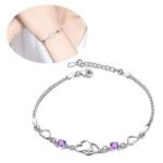 your+orders, lightning+deals+today+prime Love Heart Bracelets for Womens Cubic Zirconia Birthstone Christmas Gifts for Women Birthday her Mothers day Wedding