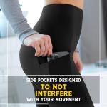 Walifrey Leggings with Pockets for Women, High Waisted Buttery Soft Womens Leggings for Gym Yoga Workout (Black LXL)