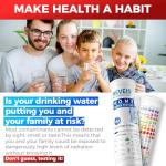 21-in-1 Home Drinking Water Testing Kit - 120 Strips + 4 Bacteria Tests - Tap and Well Water Test Kit, Easy to Test and Read for Hardness, Lead, Iron, Fluoride, pH, Copper, Bacteria and More