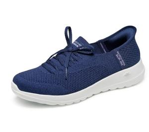 Skechers Women's Go Walk Joy Abby Hands Free Slip-Ins Sneaker, Navy, 7