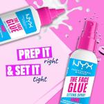 NYX PROFESSIONAL MAKEUP The Face Glue Gripping Primer, Hydrating Makeup Primer with Up To 24HR Wear, Vegan & Cruelty Free
