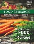 FOOD RESEARCH Product Catalog: Nutrition from Food, What a Concept!