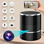Security WiFi Camera in Bluetooth Speaker with 240° Viewing Angle,Wireless Security Cameras,Dome Cams Phone App,Hd 1080P,Motion Activated for Home Offices Store(2.4G /5G)