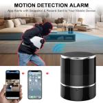 Security WiFi Camera in Bluetooth Speaker with 240° Viewing Angle,Wireless Security Cameras,Dome Cams Phone App,Hd 1080P,Motion Activated for Home Offices Store(2.4G /5G)