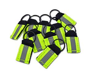 Lightning X Products Hi-Vis Reflective Balistic Nylon Webbing Zipper Pulls for EMT, Tactical, Safety Bags and Gear 10 Pieces