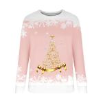 Lightning+Deals Of Today Prime Today'S prime+deals Nantdog Ugly Christmas Sweater Women Christmas Tree Sweatshirts Long Sleeve Crew Neck Holiday Merry and Bright Sweatshirt Christmas Sweatshirt