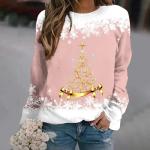 Lightning+Deals Of Today Prime Today'S prime+deals Nantdog Ugly Christmas Sweater Women Christmas Tree Sweatshirts Long Sleeve Crew Neck Holiday Merry and Bright Sweatshirt Christmas Sweatshirt