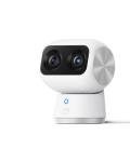 eufy Security Indoor Cam S350, Dual Cameras, 4K UHD Security Camera with 8× Zoom, 360° Camera, Baby Monitor, Pet Camera, Human/Pet Detection, AI Tracking, 2.4G/5G Wi-Fi, Plug in