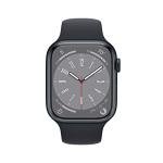 Apple Watch Series 8 (GPS, 45mm) Midnight Aluminum Case with Midnight Sport Band (Renewed Premium)
