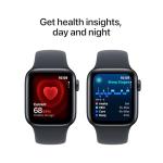 Apple Watch SE (2nd Gen) [GPS 40mm] Smartwatch with Midnight Aluminum Case with Midnight Sport Band S/M. Fitness and Sleep Trackers, Crash Detection, Heart Rate Monitor, Retina Display