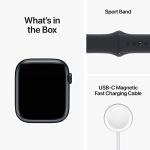 Apple Watch Series 8 (GPS, 45mm) Midnight Aluminum Case with Midnight Sport Band (Renewed Premium)