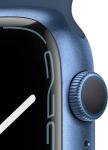 Apple Watch Series 7 (GPS, 45mm) Blue Aluminum Case with Abyss Blue Sport Band, Regular (Renewed)