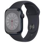 Apple Watch Series 8 [GPS, 41mm] - Midnight Aluminum Case with Midnight Sport Band, M/L (Renewed)