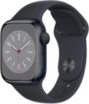 Apple Watch Series 8 [GPS, 41mm] - Midnight Aluminum Case with Midnight Sport Band, M/L (Renewed)