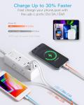 6-Outlet Power Strip with 4 USB Ports