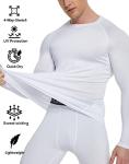 4 Pack Men's Long Sleeve Compression Workout Shirts