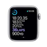 Apple Watch Series 6 GPS 44mm Silver White Band