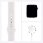 Apple Watch Series 6 GPS 44mm Silver White Band