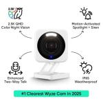 WYZE Cam v4 - 2.5K AI Security Camera
