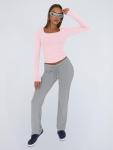 Stylish Women’s Long Sleeve Crop Top - Pink