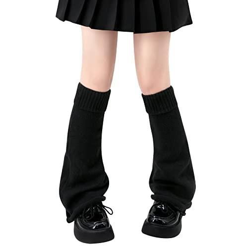 Black Y2K Leg Warmers for Kawaii Style