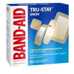 Tru-Stay Sheer Adhesive Bandages, 80 Count