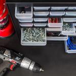 44-Drawer Screw Tool Organizer with Stackable Storage