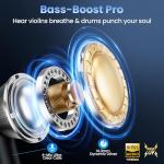 Haqquio Wireless Earbuds with Deep Bass and Mic