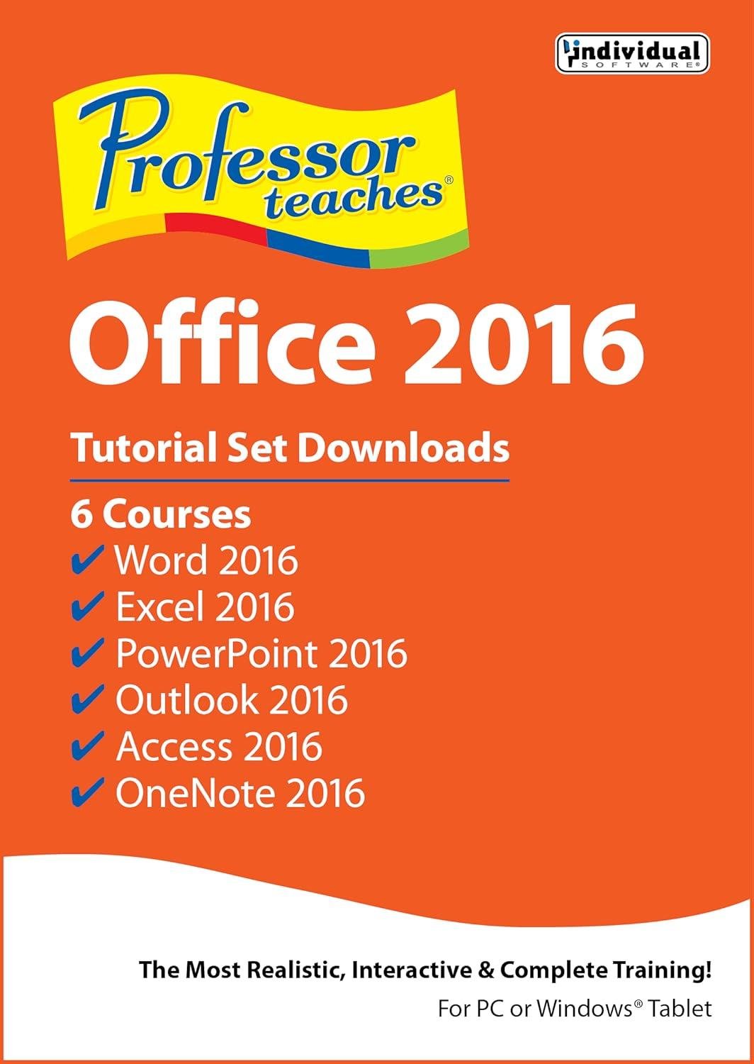 Office 2016 Tutorial Set by Professor Teaches