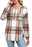 Trendy Plaid Tunic Tops for Women