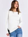 ANRABESS Women's Long Sleeve Rib Knit Tee