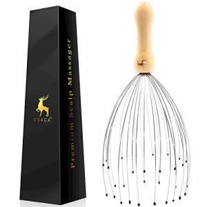 USAGA 32-Finger Head Massager for Ultimate Relaxation