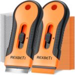 REXBETI 2-Pack Razor Blade Scraper Tool Set
