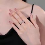 Trendy 925 Sterling Silver Flower Ring for Her