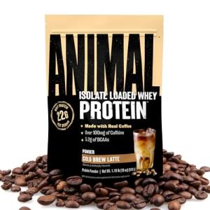 Animal Whey Protein Coffee Powder - 22g Protein, 100mg Caffeine