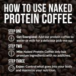Naked Nutrition Vanilla Latte Protein Coffee Powder