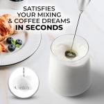 Zulay Handheld Milk Frother with Titanium Motor