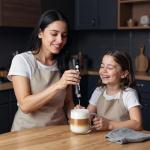 FoodVille Handheld Milk Frother for Coffee & Protein