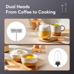 FoodVille Handheld Milk Frother for Coffee & Protein