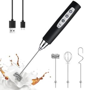 YUSWKO Rechargeable Milk Frother for Coffee Drinks