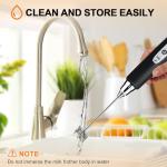 YUSWKO Rechargeable Milk Frother for Coffee Drinks