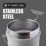 Insulated Stainless Steel Shaker Bottle, 24-Ounce