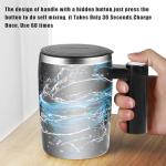 Self-Stirring Rechargeable Coffee Mug – 14oz Black