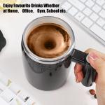 Self-Stirring Rechargeable Coffee Mug – 14oz Black