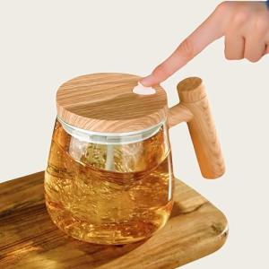 Electric Self-Stirring Coffee Mug with Lid