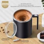 Electric Mixing Mug for Coffee and Beverages