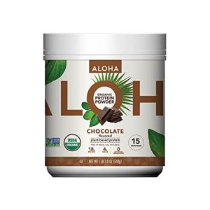 ALOHA Organic Chocolate Protein Coffee Powder, 15 Servings