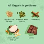 ALOHA Organic Chocolate Protein Coffee Powder, 15 Servings