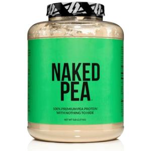 NAKED Pea Protein Powder - Unflavored Vegan, 5LB
