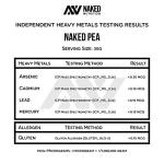 NAKED Pea Protein Powder - Unflavored Vegan, 5LB